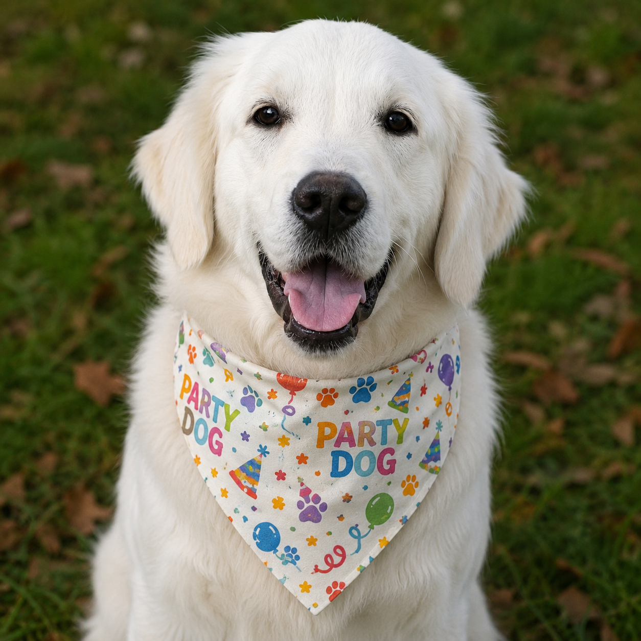 Polka Dot Party Dog Bandana