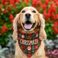 Christmas Plaid Dog Bandana