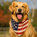 American Flag Dog Bandana